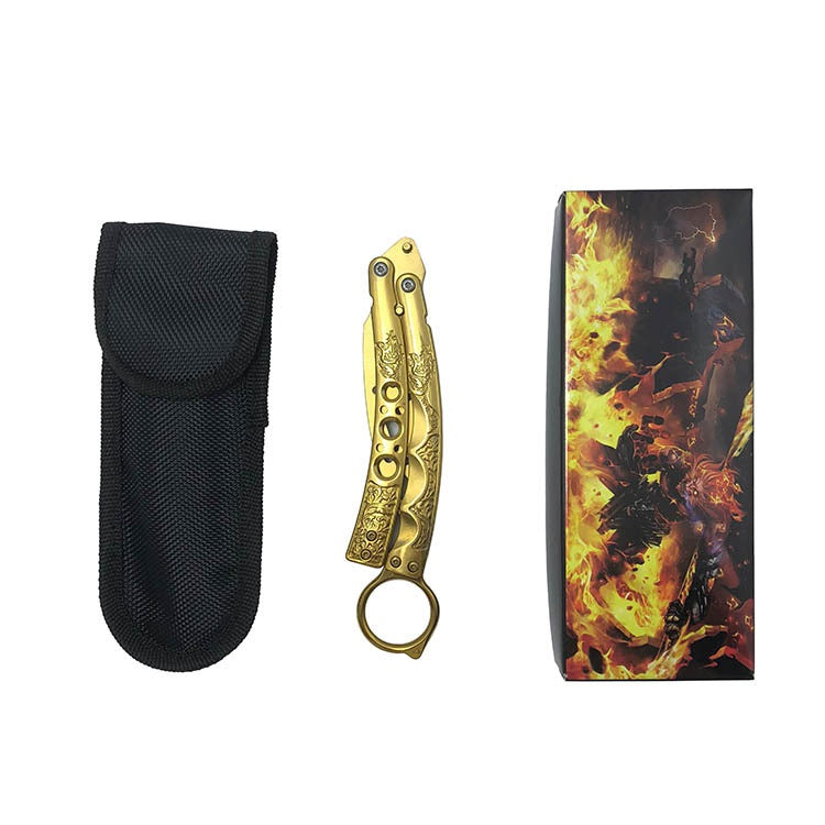 2025 Folding Knife Butterfly Knife Hunting Knife Training Knife Claws Stainless Steel Knife | POPOTR™