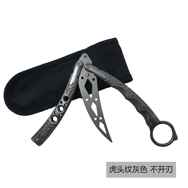 2025 Folding Knife Butterfly Knife Hunting Knife Training Knife Claws Stainless Steel Knife | POPOTR™