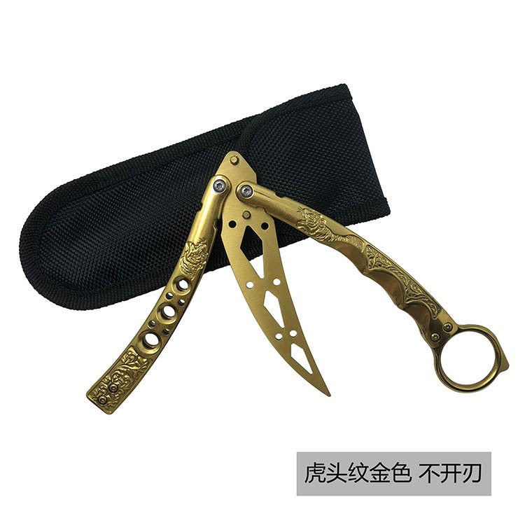 2025 Folding Knife Butterfly Knife Hunting Knife Training Knife Claws Stainless Steel Knife | POPOTR™