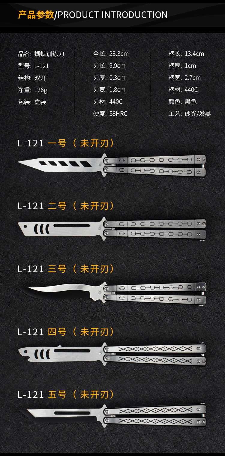 2025 Butterfly Knife Hunting Knife Training Knife Stainless Steel Knife | POPOTR™