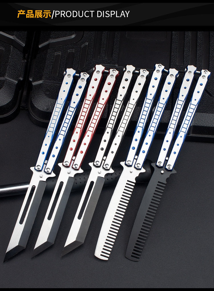 2025 Folding Knife Butterfly Knife Hunting Knife Training Knife Stainless Steel Knife| POPOTR™