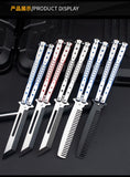 2025 Folding Knife Butterfly Knife Hunting Knife Training Knife Stainless Steel Knife| POPOTR™