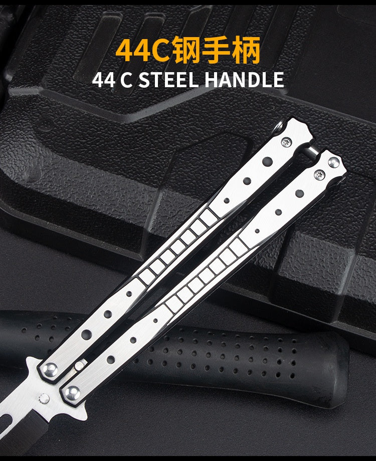 2025 Folding Knife Butterfly Knife Hunting Knife Training Knife Stainless Steel Knife| POPOTR™