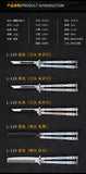 2025 Folding Knife Butterfly Knife Hunting Knife Training Knife Stainless Steel Knife| POPOTR™