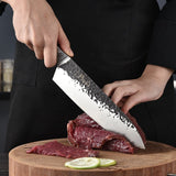 2025 Chefs Knife Forge Stainless Steel Knife Knife Handle Wood | POPOTR™