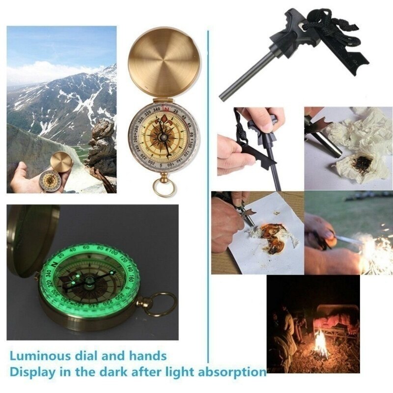 Multifunction First-Aid Kit SOS Emergency Camping Survival Equipment Kit Professional Outdoor Tactical Hiking Gear Multi Tool