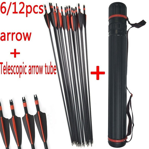 2025 6/12pcs Bear Archery Bow and Arrows Set Fiberglass Arrows Hunting Bow| POPOTR™