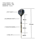 2025 Pop Dart Set Professional Dart Competition  Needle Knife Steel Barrel Knife Darts  | POPOTR™