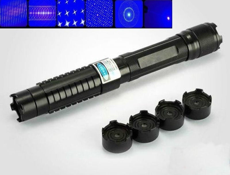 2025 Best Laser Pointer Pen Blue Light Laser Pen High Power Laser Pointer  Adjustable Beam + 5 Star caps | POPOTR™