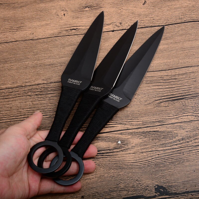 2025 Rambo KnifePop Dart Sæt Kunai Knives Jagtkniv Ninja Kastekniv Sæt Taktisk Kniv | POPOTR™