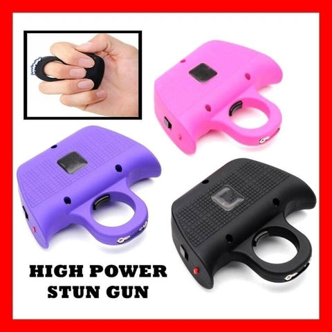 2025 Rechargeable Stun Gun Knuckles Stun Gun For Sale Self-defense Weapons For Women Survival Camp | POPOTR™