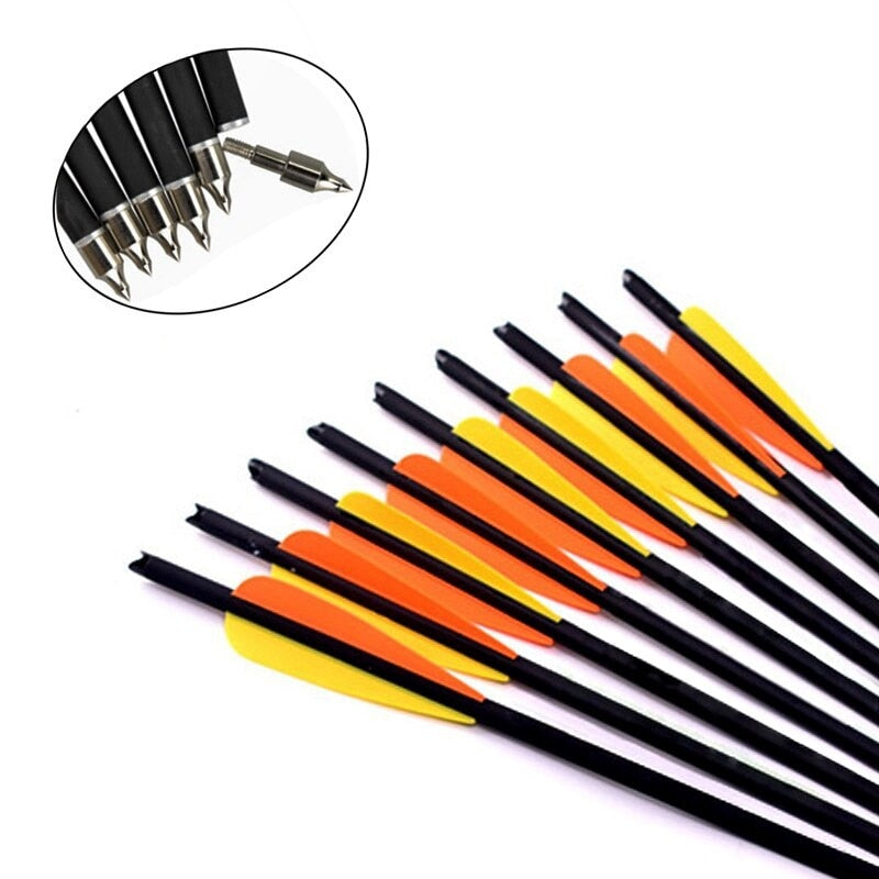 2025 Pistol Crossbow Broadheads Crossbow Expert 5e Crossbow Targets with 12Pcs/lot Hunting Crossbow Arrow Broadheads| POPOTR™