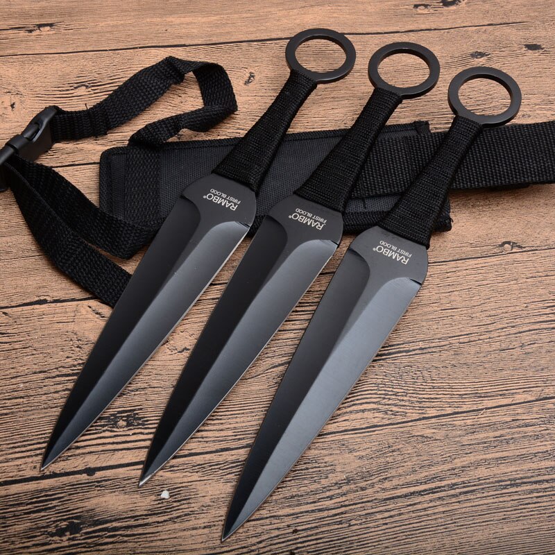 2025 Rambo KnifePop Dart Sæt Kunai Knives Jagtkniv Ninja Kastekniv Sæt Taktisk Kniv | POPOTR™