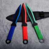 3/6Pcs High Quality Ninja Kunai Fixed Blade TACTICAl Combat Throwing Knife Set with Sheath
