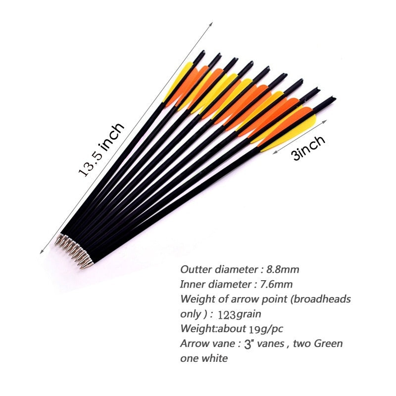 2025 Pistol Crossbow Broadheads Crossbow Expert 5e Crossbow Targets with 12Pcs/lot Hunting Crossbow Arrow Broadheads| POPOTR™