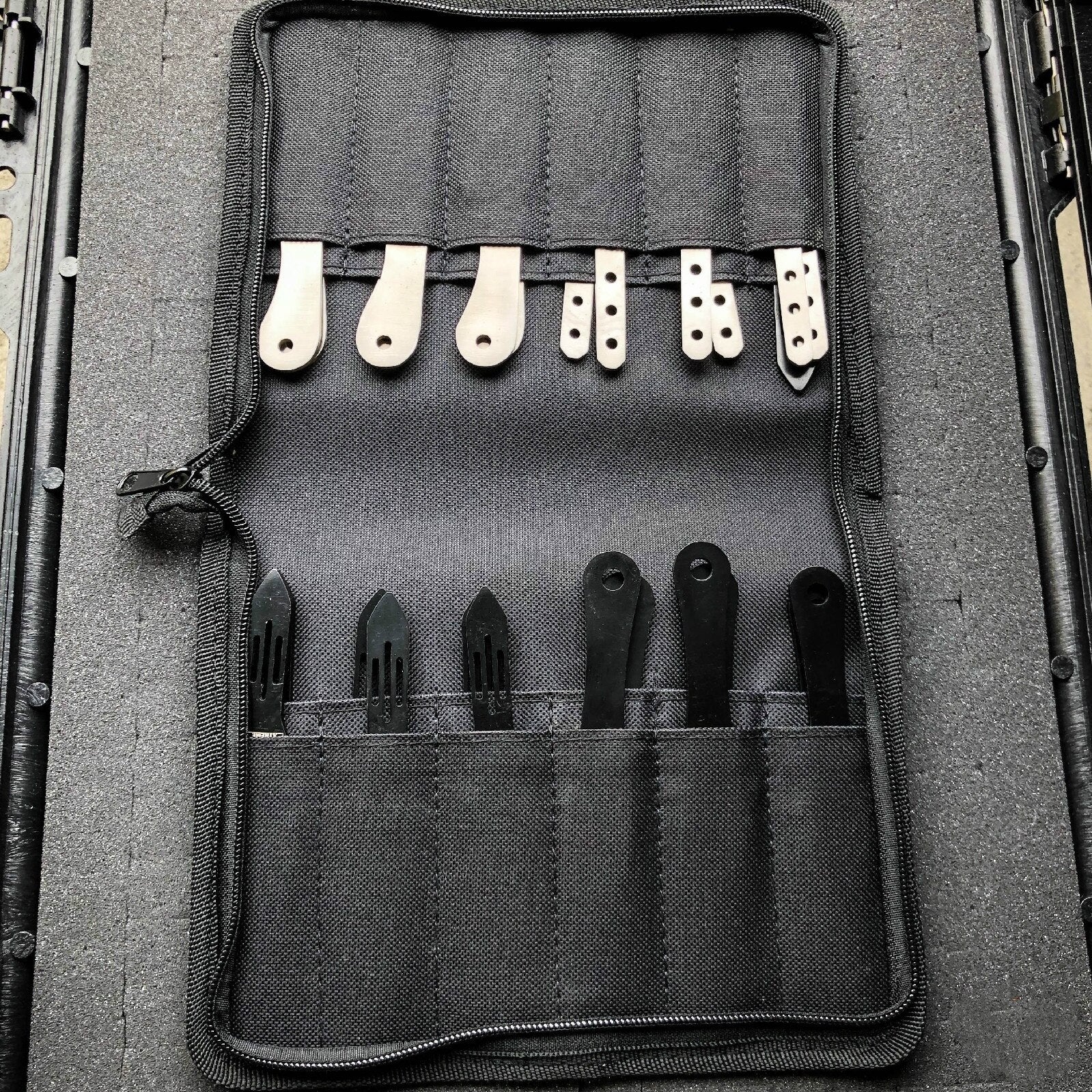 24Pcs MIX Ninja Hunting Knives Tactical Kunai Fixed Blade Na-ruto Throwing Knife Set with Sheath