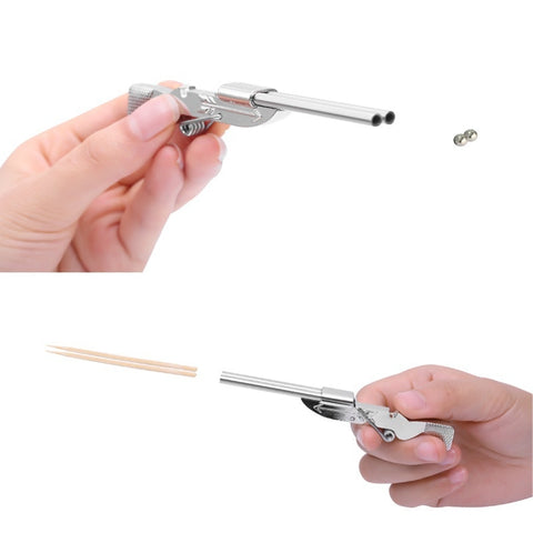 Mini Toothpick Gun Mini Shotgun Toy Minigun Outdoor Funny Shooting Toys Hunting Toy Decompression Weapontoy Gun Toys