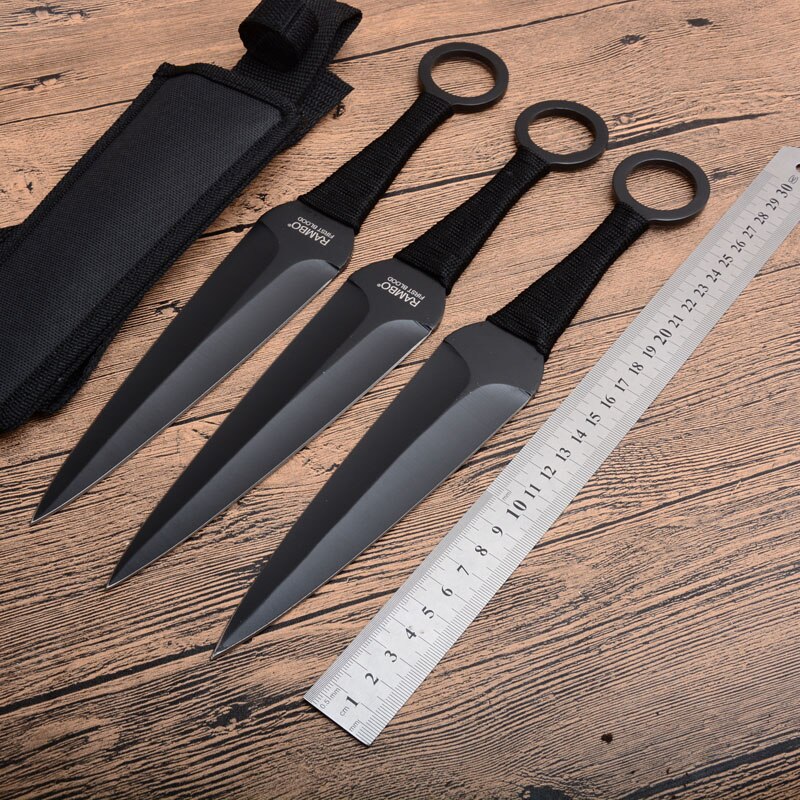 2025 Rambo KnifePop Dart Sæt Kunai Knives Jagtkniv Ninja Kastekniv Sæt Taktisk Kniv | POPOTR™