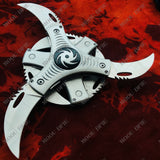 OUTDOOR EDC DetachableDOUBLE LAYER Six-blade Huge Kunai TACTICAL 6 KNIFES Ninja Combat  Throwing Hunting Knives Fighting