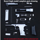 Hohe Qualität Metall Pistole    Desert Eagle Shell Werfen Handwerk Anhänger Männer Und Frauen Geburtstag Geschenke
