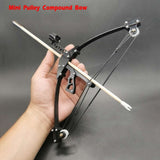 Outdoor Mini Compound Bow With Pulley Portable Detachable Powerful Aiming Shooting Target Archery Sports Toys Bow And Arrow Set